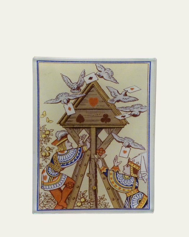 Bird House (Card Back) Trinket Tray, 3.5" x 5"